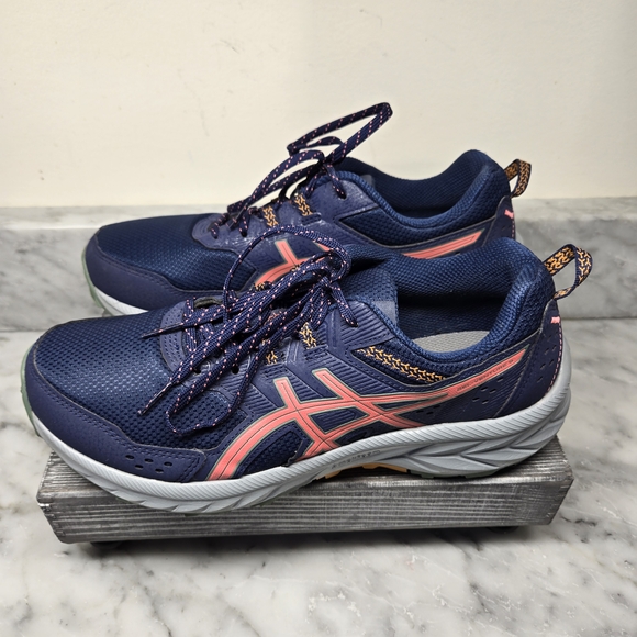 ASICS GEL-Venture 9 Womens Size 9 Trail Running Shoes, Indigo & Papaya, Athletic - Picture 5 of 13